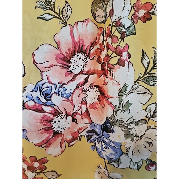 Lavender Field Sheer Floral Tie Front Duster Small Festival Beach Cottagecore - Picture 9 of 16